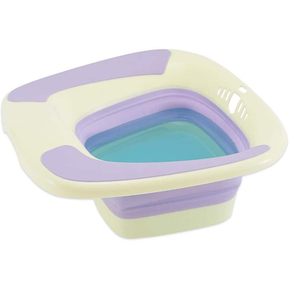 Foldable Sitz Bath for Postpartum Hemorrhoid Care Durable Collapsible Design Fits Most Toilets Basin in Purple price history on PriceWatchPro
