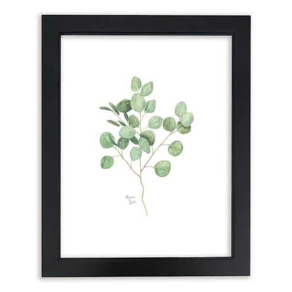 Unbranded Nature's Lace 1 "Silver Dollar Eucalyptus" by Alyssa Lewis Individual Black Framed Nature Art Print 20 in. x 16 in.