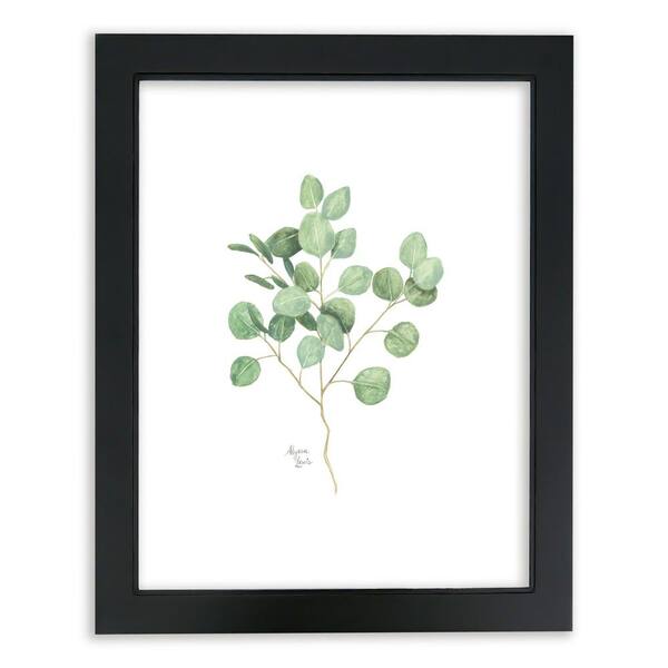 Unbranded Nature's Lace 1 "Silver Dollar Eucalyptus" by Alyssa Lewis Individual Black Framed Nature Art Print 24 in. x 18 in.