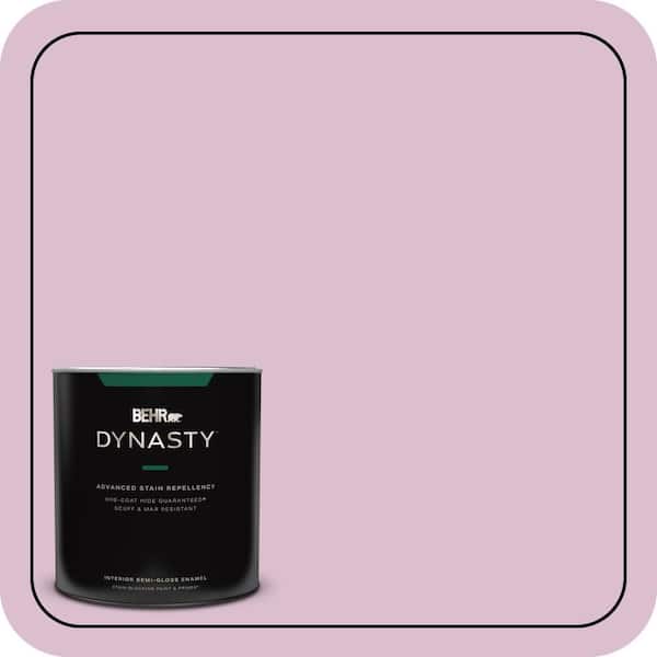 BEHR DYNASTY 1 qt. #690C-3 Delicate Bloom Semi-Gloss Enamel Interior Stain-Blocking Paint & Primer