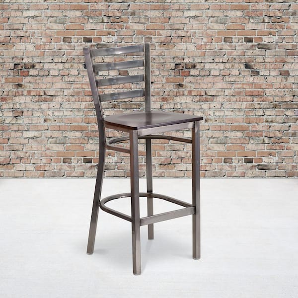 29 in. Clear Steel Bar Stool