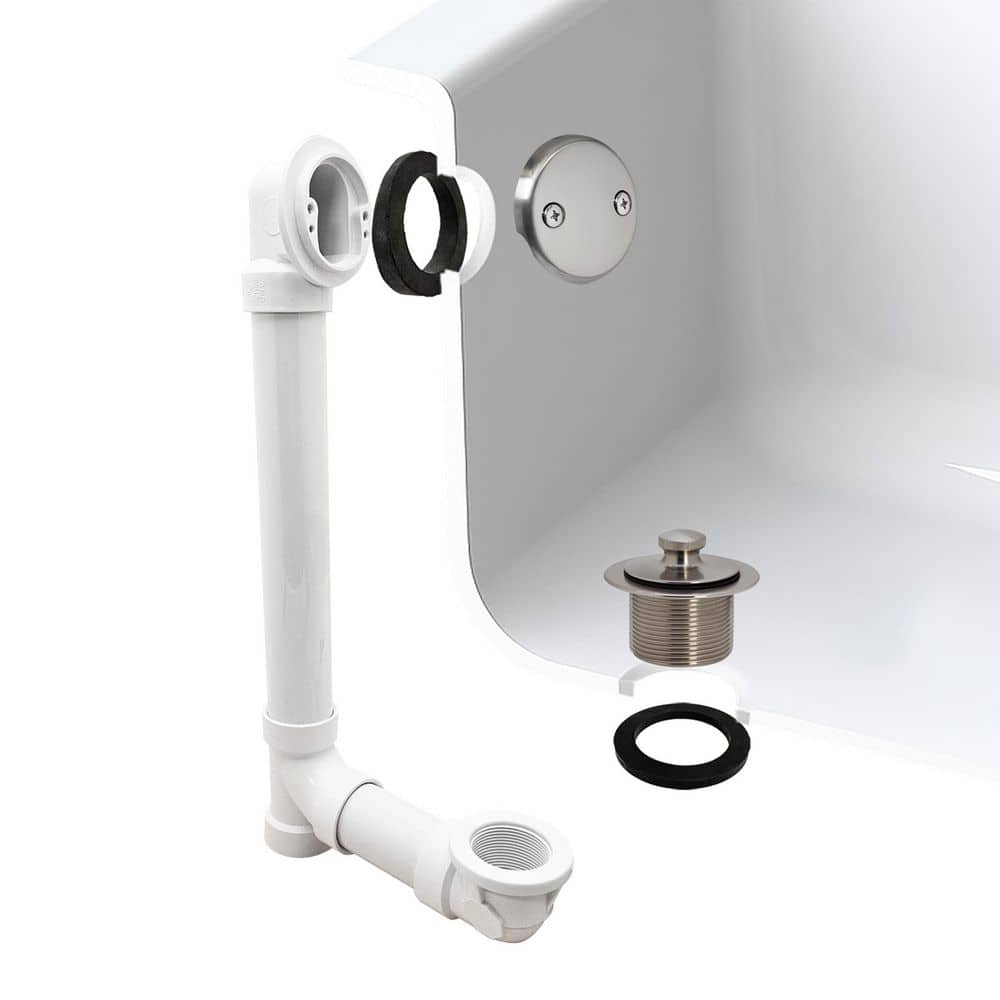1-1/2 in. Pull and Drain Schedule 40 PVC Bath Waste with 2-Hole Elbow in Stainless Steel price history on PriceWatchPro