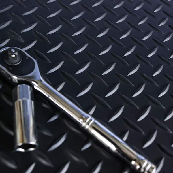 Personalized Mechanic Door Rug, Dark Gray, Tools, Wrench Logo Design, Entryway  Doormat