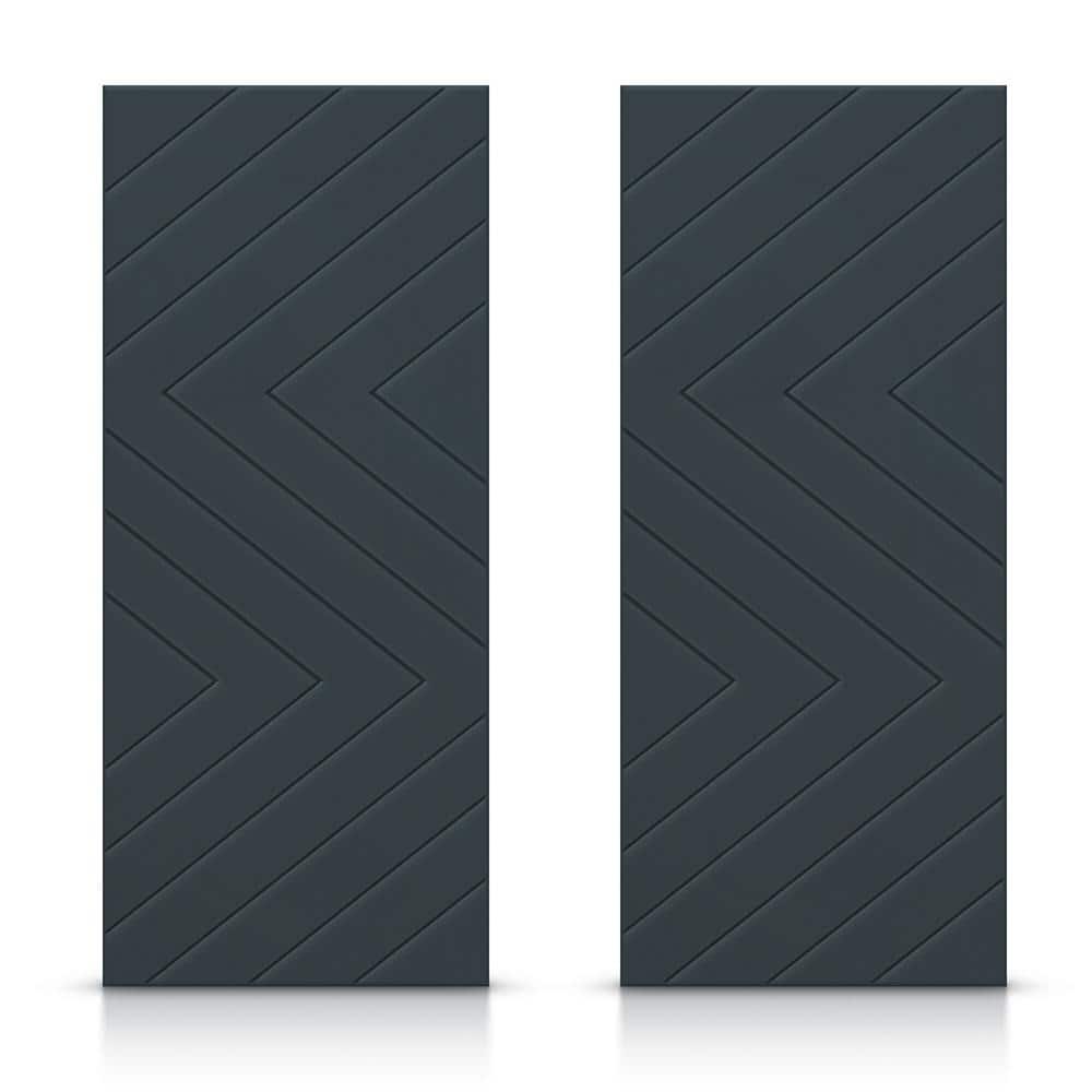 84 in. x 84 in. Hollow Core Charcoal Gray Painted Composite MDF Interior Double Closet Sliding Doors price history on PriceWatchPro