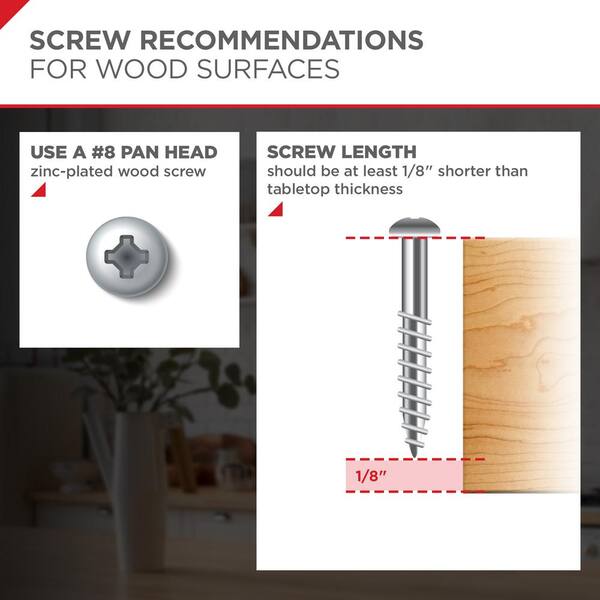 5-29/32 in. Chrome Zinc Round Leg 5-29/32 in. Chrome Zinc Round Leg