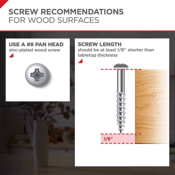 7-7/8 in. Chrome Zinc Round Leg