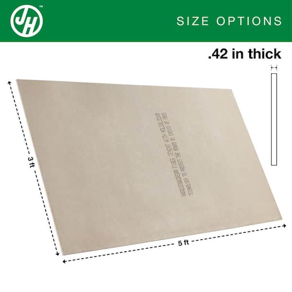 Hardie Backer 1/2 in. x 3 ft. x 5 ft. Cement Backer Board
