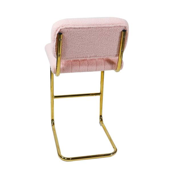 Pink suede bar online stools