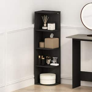 Reed 41.4 in. Tall Blackwood Wood 4-Shelf Bookcase