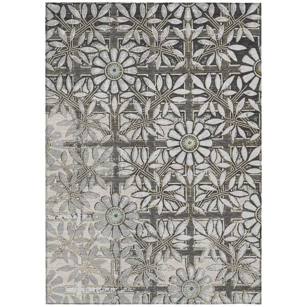 Chantille Machine Washable Indoor/Outdoor Abstract ACN2775 Gray 10 ft. x 14 ft. Area Rug