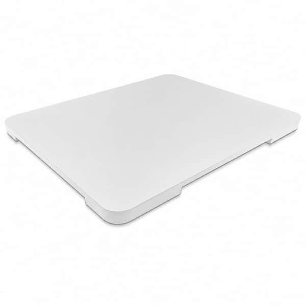 15.7 in. W x 0.6 in. H x 13 in. D White Appliance Slider 360° Rolling Tray for Coffee Maker, Bamboo Serving Tray
