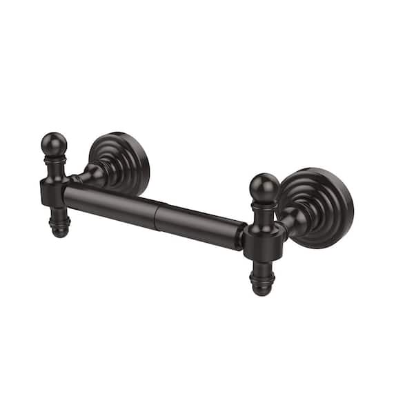 Allied Brass Retro Wave Collection Double Post Toilet Paper Holder in Oil Rubbed Bronze
