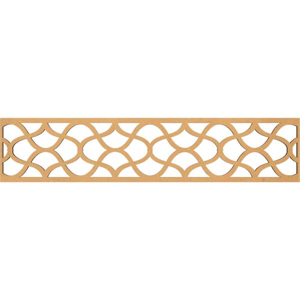 Ekena Millwork Resort Fretwork 0.375 in. D x 46.75 in. W x 10 in. L MDF Wood Panel Moulding
