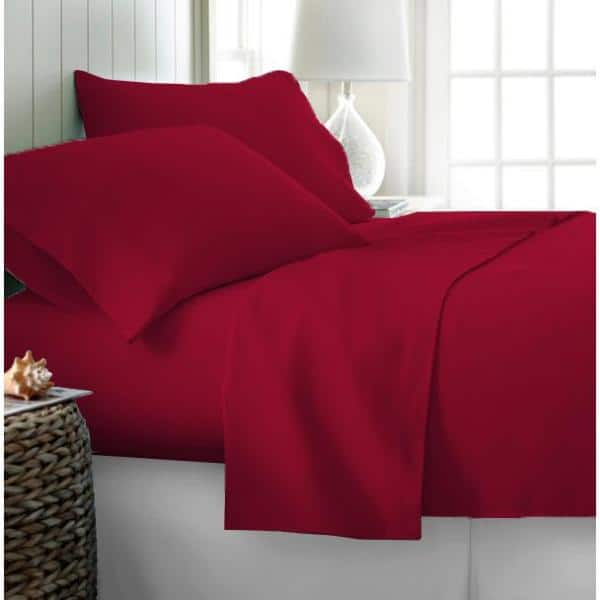 solid red duvet cover