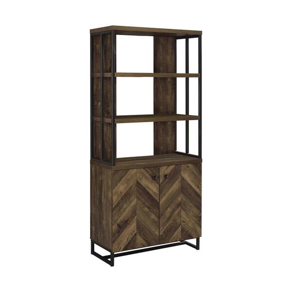 Coaster Home Furnishings Millbrook 70.75 in. Rustic Oak Herringbone and