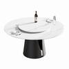 Magic Home 59.05 in. Lazy Susan Rotary Round White Sintered Stone ...