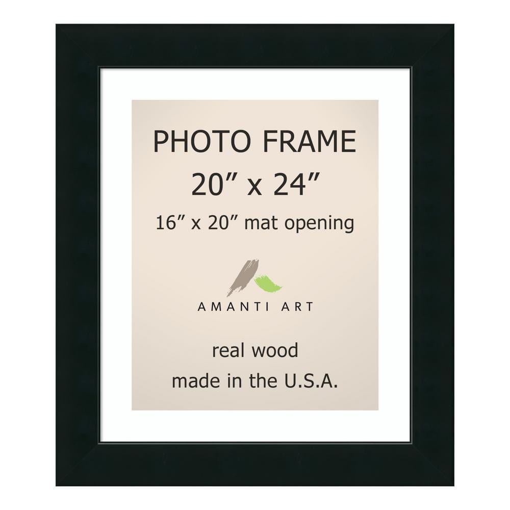 Corvino 16 in. x 20 in. White Matted Black Picture Frame