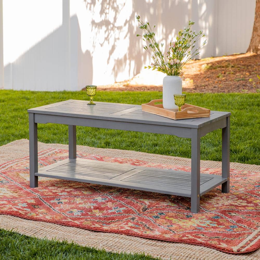 Details about   Lily Outdoor Acacia Wood Coffee Table 