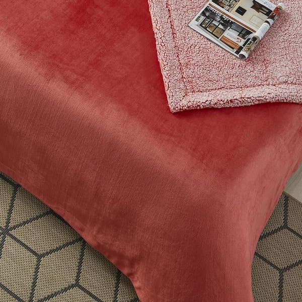 Cozy Tyme Orville Fuchsia Throw Super Soft 100 Polyester 60 In X 80 In B173 20fct Hd The Home Depot