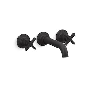 Castia By Studio McGee Wall-Mount Bath Faucet Trim in Matte Black