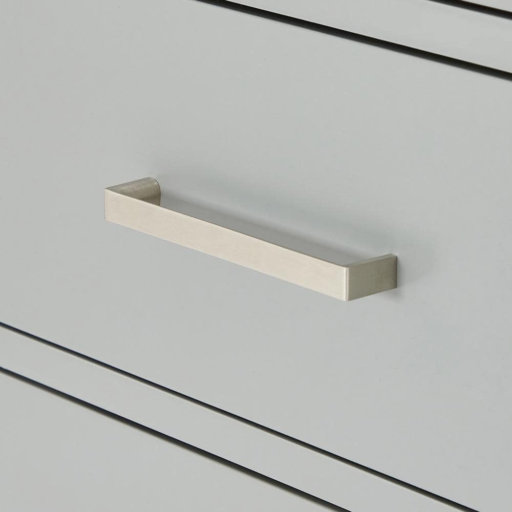 Cambridge 66" Gray Double Freestanding Bathroom Vanity Cabinet
