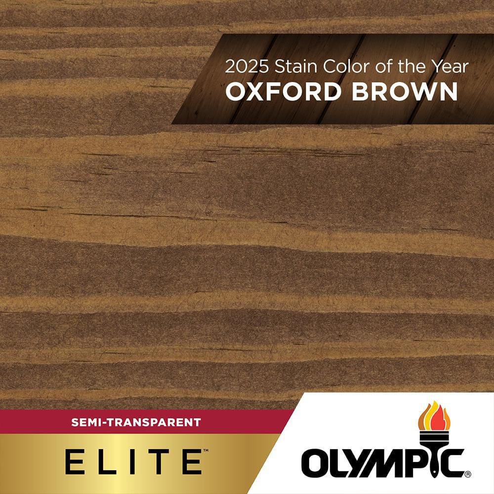Olympic Elite 1 gal. ST-2019 Oxford Brown Semi-Transparent
