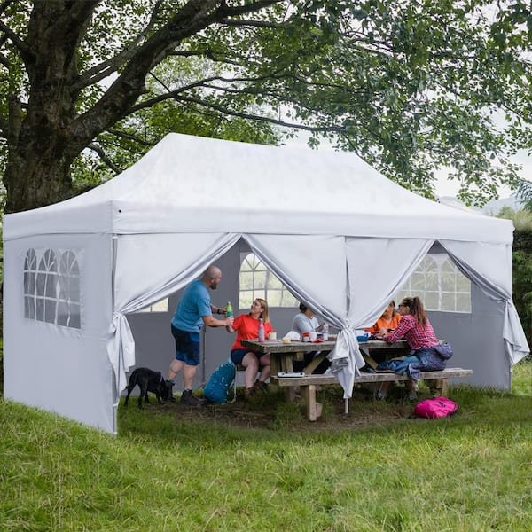 Tent clearance with sidewalls