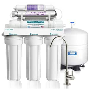 Essence 75 GPD 7-Stage Reverse Osmosis Water Filtration System with Alkaline Mineral pH+ and UV Ultra-Violet Sterilizer