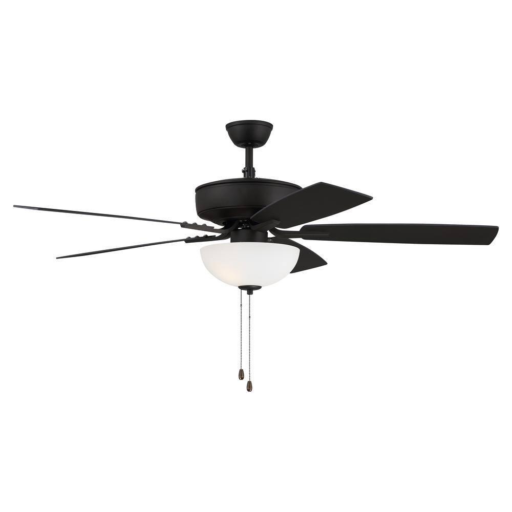 Espresso 52'' Ceiling Fan with Reversible MDF Blades and LED Light