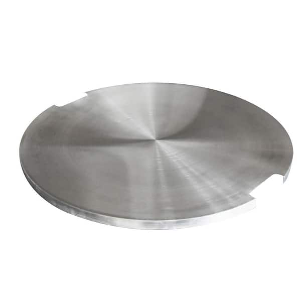 Elementi 21 in. Diameter Round Stainless Steel Burner Pan Lid for Manchester & Metropolis Fire Pit Table