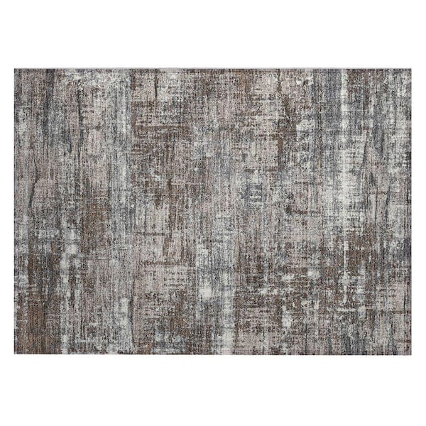 Chantille Machine Washable Indoor/Outdoor Abstract ACN1969 Brown 2 ft. x 3 ft. Accent Rug