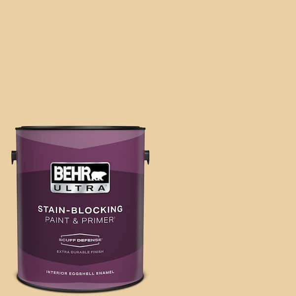 BEHR ULTRA 1 gal. #M300-3 Harmonious Gold Extra Durable Eggshell Enamel Interior Paint & Primer