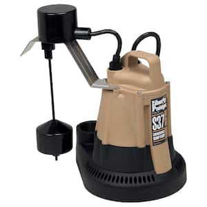 S-30 Series 1/3 HP Submersible Sump Pump with Vertical Float Switch Integrally Wired