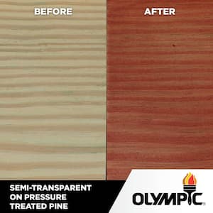 Maximum 1 gal. Redwood Semi-Transparent Exterior Ready to Use Stain and Sealant in One Low VOC