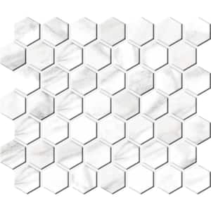 Perpetuo Brilliant White 10 in. x 12 in. Glazed Ceramic Mosaic Tile (9.72 sq. ft./Case)