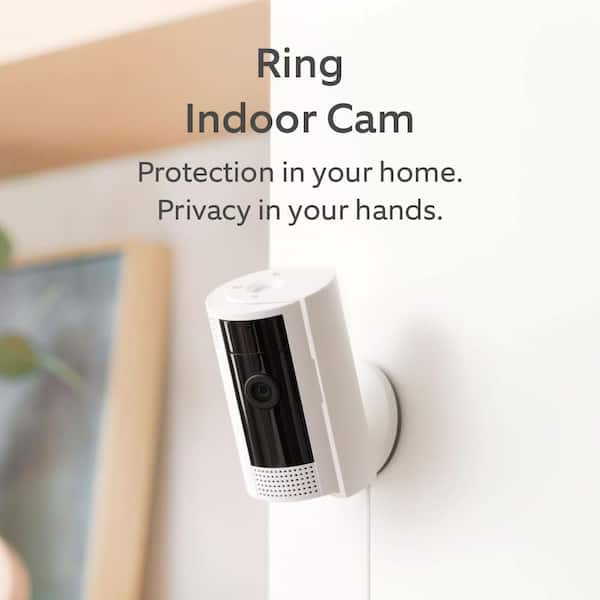 Indoor Cam (2nd Gen) - Plug-In Smart Security Wifi Video Camera, with Included Privacy Cover, Night Vision, White