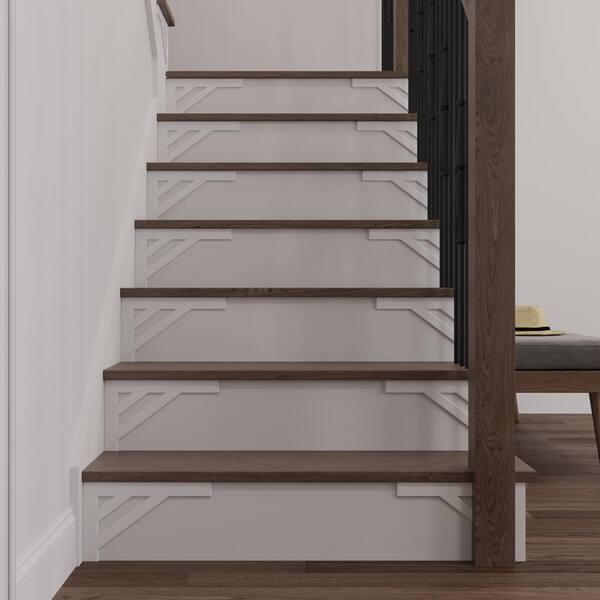 #53 8.125 in. x 11.50 in. x 0.25 in. Birch Stair Bracket Left