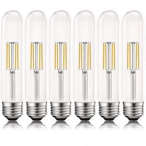 60-Watt Equivalent T9 Dimmable Edison Tube LED Light Bulbs 5Watt UL Listed 3000K Soft White 550 Lumens E26 Base (6-Pack)
