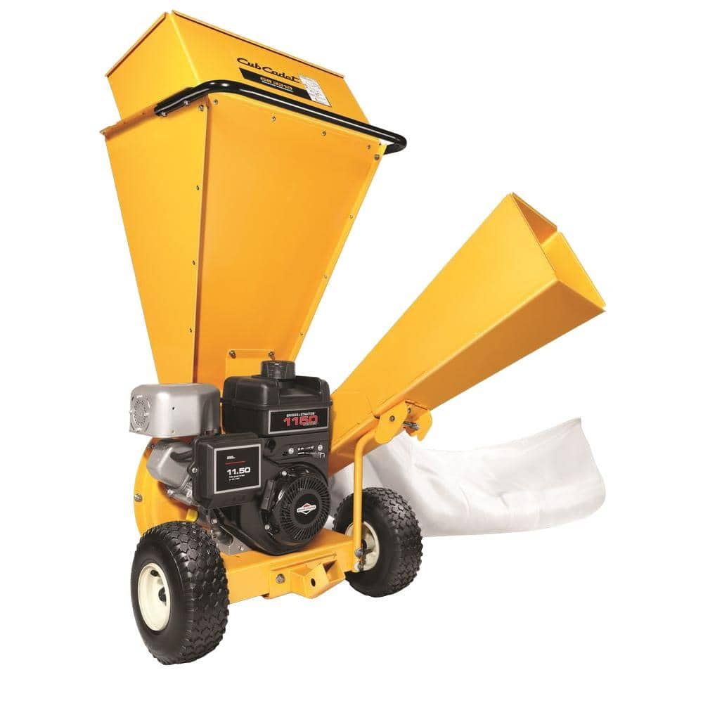 Cub Cadet 3 In Dia 250 Cc 2 In 1 Upright Gas Powered Chipper Shredder With Rider Pin Tow Bar Included Cs 3310 The Home Depot