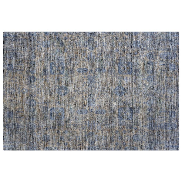 Dream Shag Premium Machine Washable Abstract ADS637 Khaki 2 ft. x 3 ft. Accent Rug