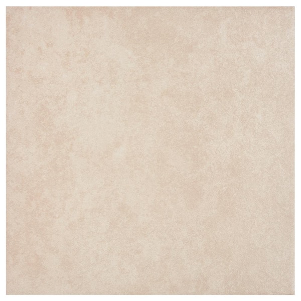 TrafficMaster Laguna 12 in. x 12 in. Bay Cream Glazed Ceramic Floor and Wall Tile Sample