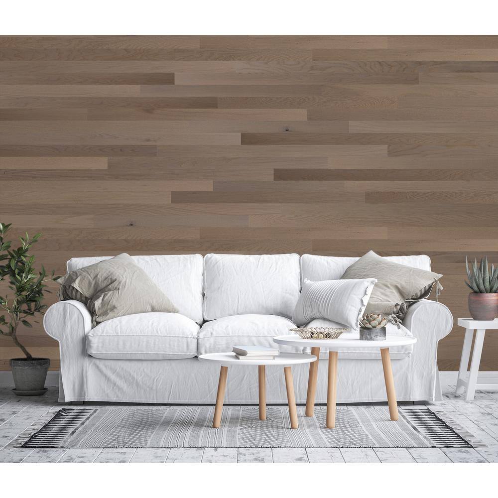 1/8 in. x 3 in. x 12 in. - 42 in. Dark Gray Oak Peel and Stick Wooden Decorative Wall Paneling (20 sq. ft./Box) price history on PriceWatchPro