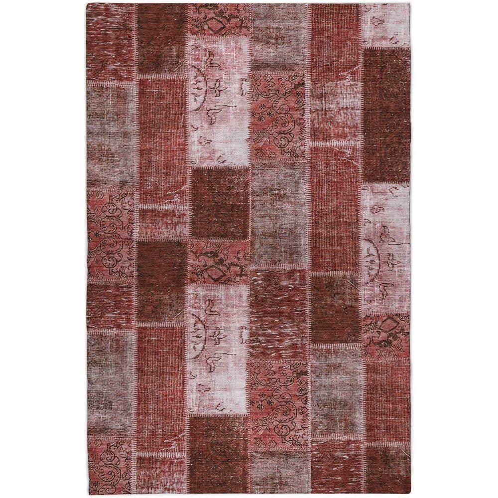 Dream Shag Premium Machine Washable Abstract ADS631 Burgundy 9 ft. x 12 ft. Area Rug price history on PriceWatchPro