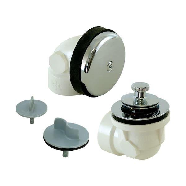 EASTMAN 1-1/2 in. Sch. 40 PVC 1-Hole Bath Waste with Test Kit 35232