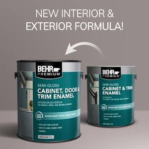 1 gal. #N350-5 Muted Sage Semi-Gloss Enamel Interior/Exterior Cabinet, Door & Trim Paint