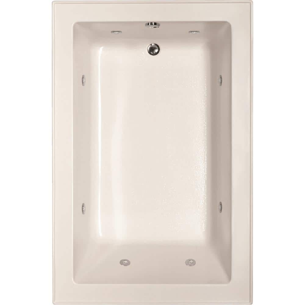 Emma 66 in. x 42 in. Rectangular Drop-in Combination Bathtub with Reversible Drain in White price history on PriceWatchPro