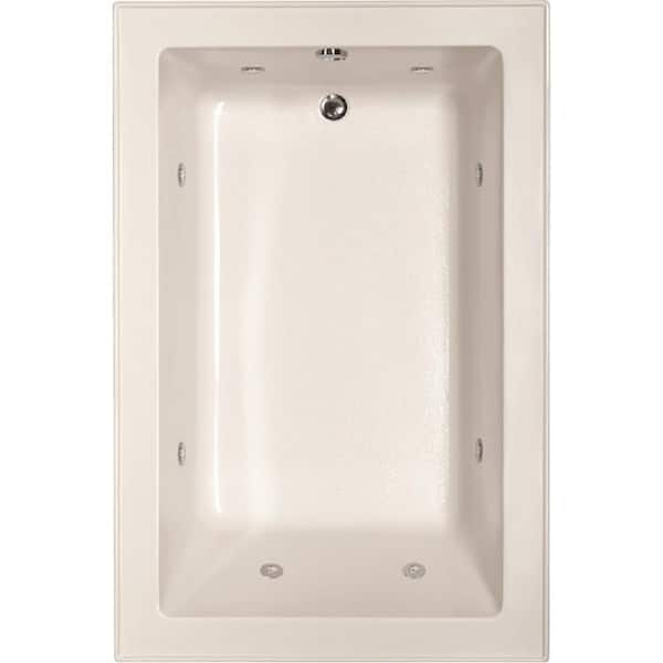Hydro Systems Emma 66 in. x 42 in. Rectangular Drop-In Air Bath Bathtub in White
