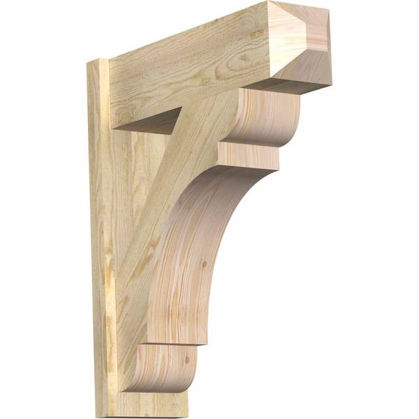 Ekena Millwork 8 in. x 30 in. x 26 in. Olympic Craftsman Rough Sawn Douglas Fir Outlooker