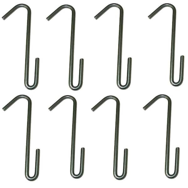 Pot Hooks Steel Gray Hammertone (8 Pack)