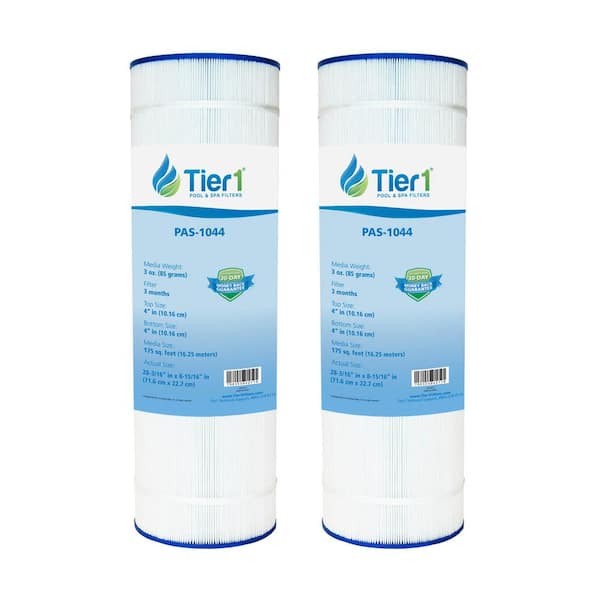 Tier1 28 in. x 9 in. 175 sq. ft. Pool and Spa Filter Cartridge for CX1750-RE, StarClear Plus C8417, Filbur FC-1294 (2-Pack)